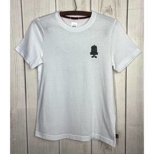 Herschel White T-Shirt with Bookbag Logo (XS)